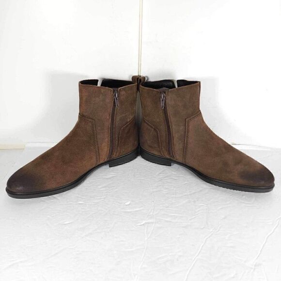 Ecco Women’s Touch 15 US 8 Brown Leather Side Zip Ankle Booties Boots - Picture 5 of 12